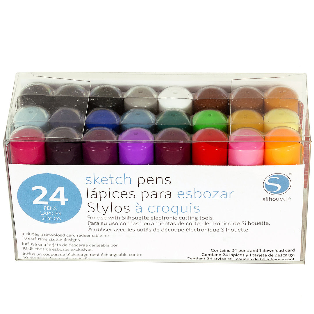 Pack de 24 stylos couleurs
